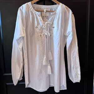 NEW Gallabia Hav white Shirt size Large